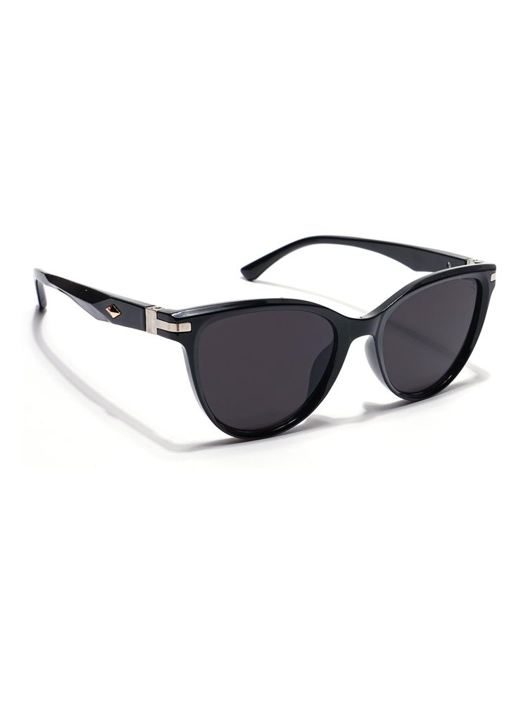 Eyejack Women UV Protected Cat Eye Black Lens Sunglasses - 90160CL814 (53)-picture-16