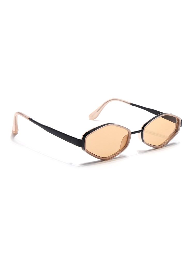 Eyejack Unisex UV Protected Hexagonal Brown Lens Sunglasses - C554CL2231 (56)-image-3
