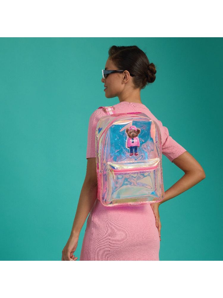 Hamster London Pink Ted H Medium Backpack-image-41