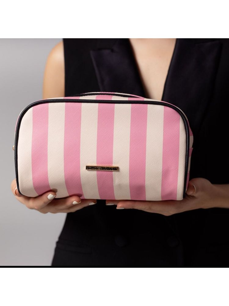 Hamster London Blush Double Zipper Medium Pouch-image-7