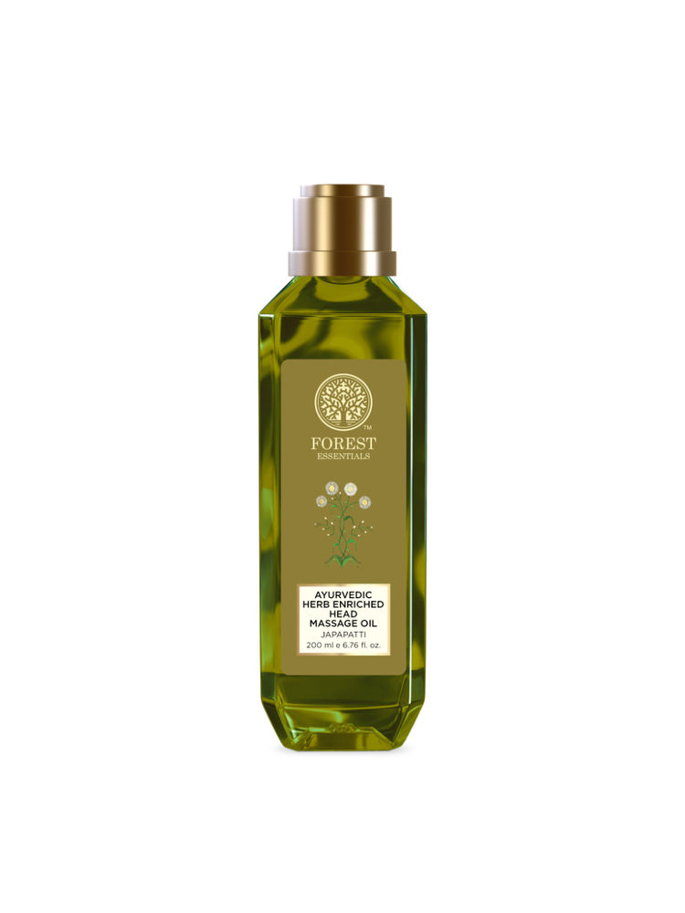 Forest Essentials Ayurvedic Herb Enriched Head Massage Oil Japapatti - Hair Oil for Dry Frizzy Hair-picture-20