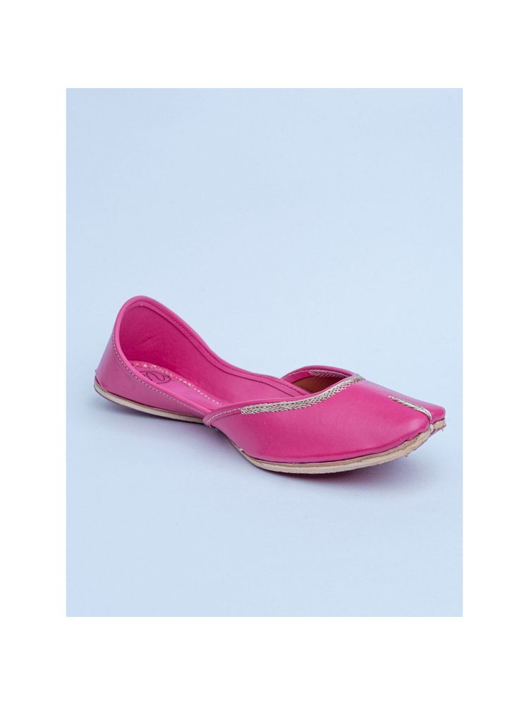 NR BY NIDHI RATHI Solid Pink Juttis-picture-27