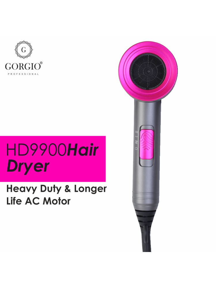 Gorgio Professional Trending HairDryer HD9900 AC Motor Real Cool Shot 2000 Watt