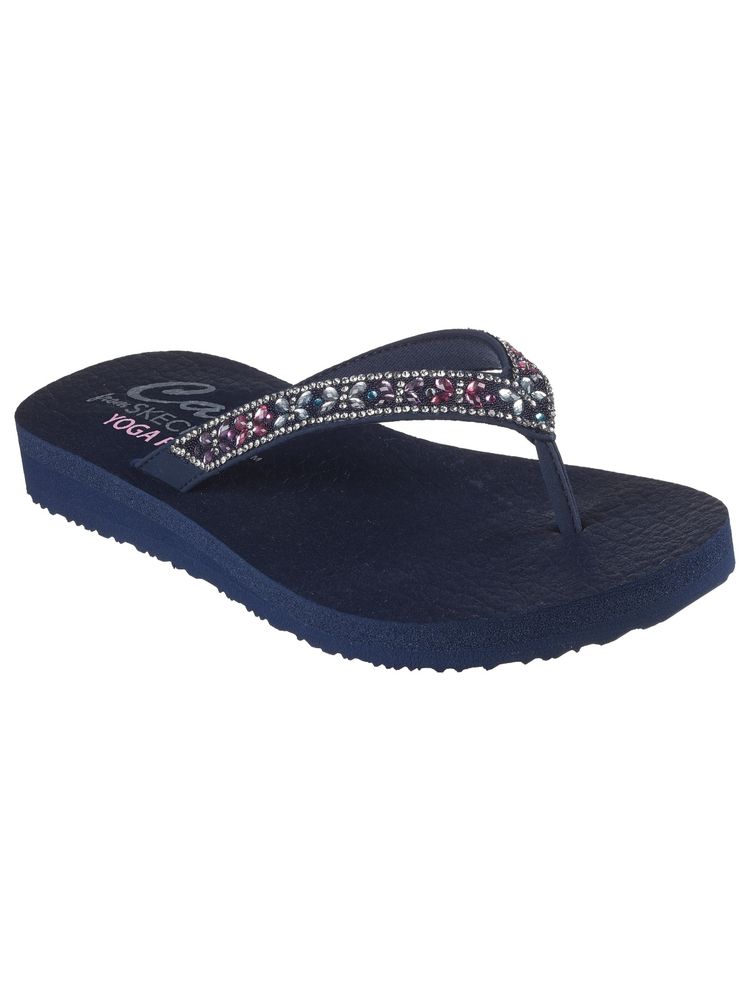 SKECHERS Womens MEDITATION Navy Blue Casual Flipflops-picture-18