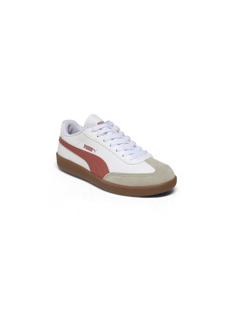 Puma White and Red 9-T Sneakers-image-43
