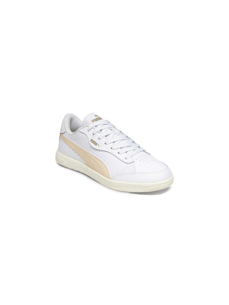 Puma Beige Vikky Star Womens Leather Sneakers-image-0