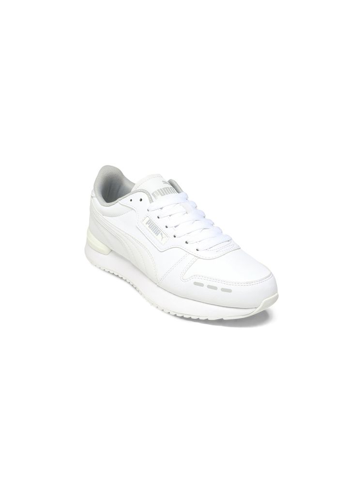 Puma White R78 Cushioned Platform Sneakers-image-29