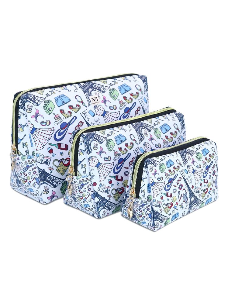 NFI Essentials Printed Stylish Travel Pouches for Makeup Accessories-image-38