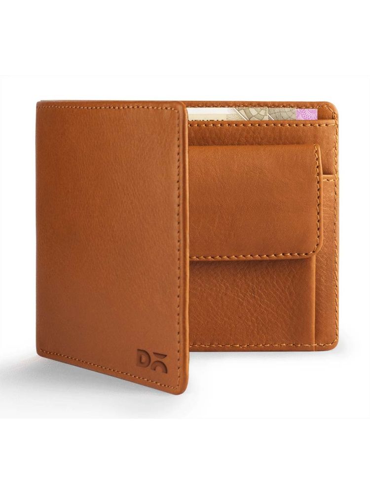 DailyObjects Tan Leather Coin Classic Billfold Wallet-image-32