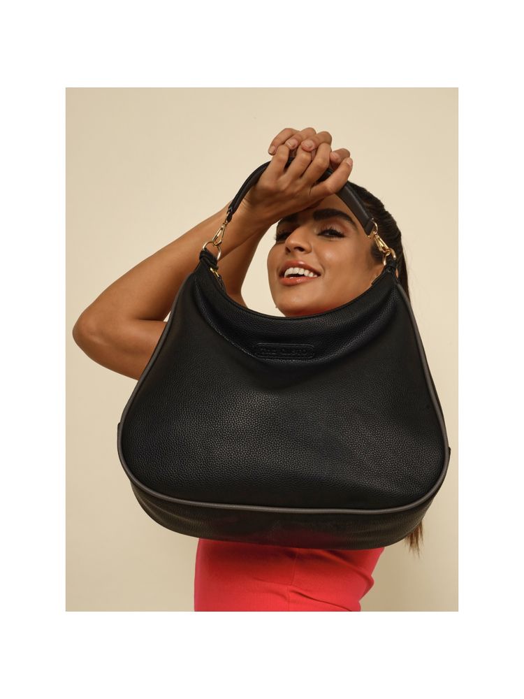 THE GUSTO Stella Hobo Bag - Black-picture-25