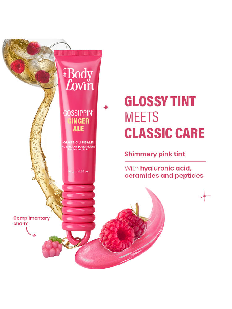 Plum BodyLovin' Gossippin’ Ginger Ale Glassic Lip Balm - Shimmery Pink-picture-20