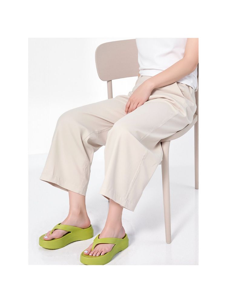 Carlton London Women's Elevated Jelly Platform Thong Sandals-picture-20
