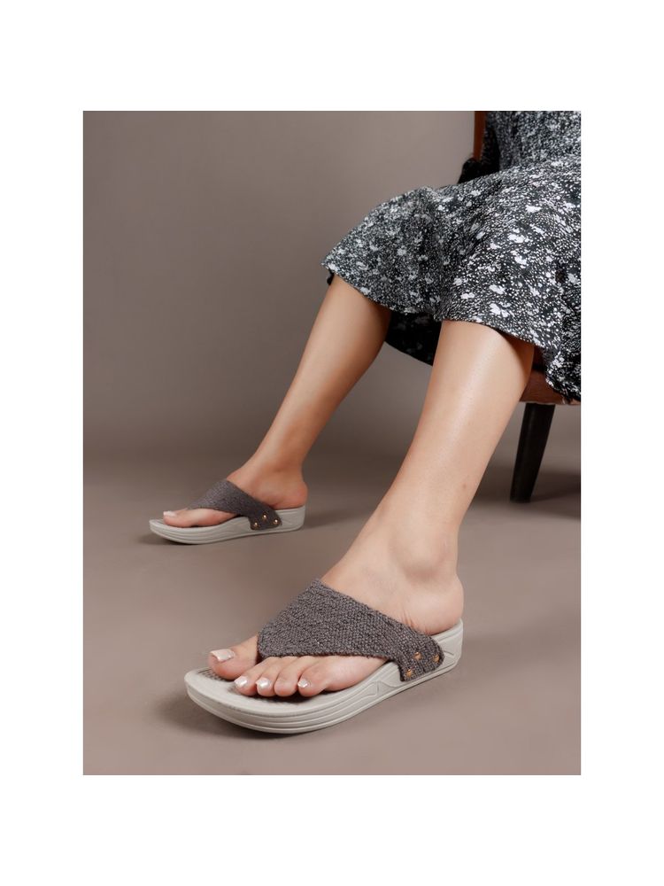 Carlton London Women's Patterned Wedge Thong Sandals-picture-40