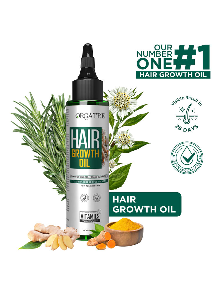 Orgatre Hair Oil With 28 Herbal Oils – Promotes Hair Growth, Reduces Hair Fall & Dandruff-picture-1