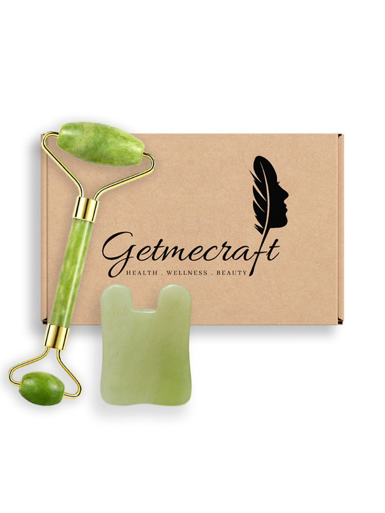 Getmecraft Jade Face Roller And Rabbit Ear Shape Gua Sha Massage Tool Set-picture-15