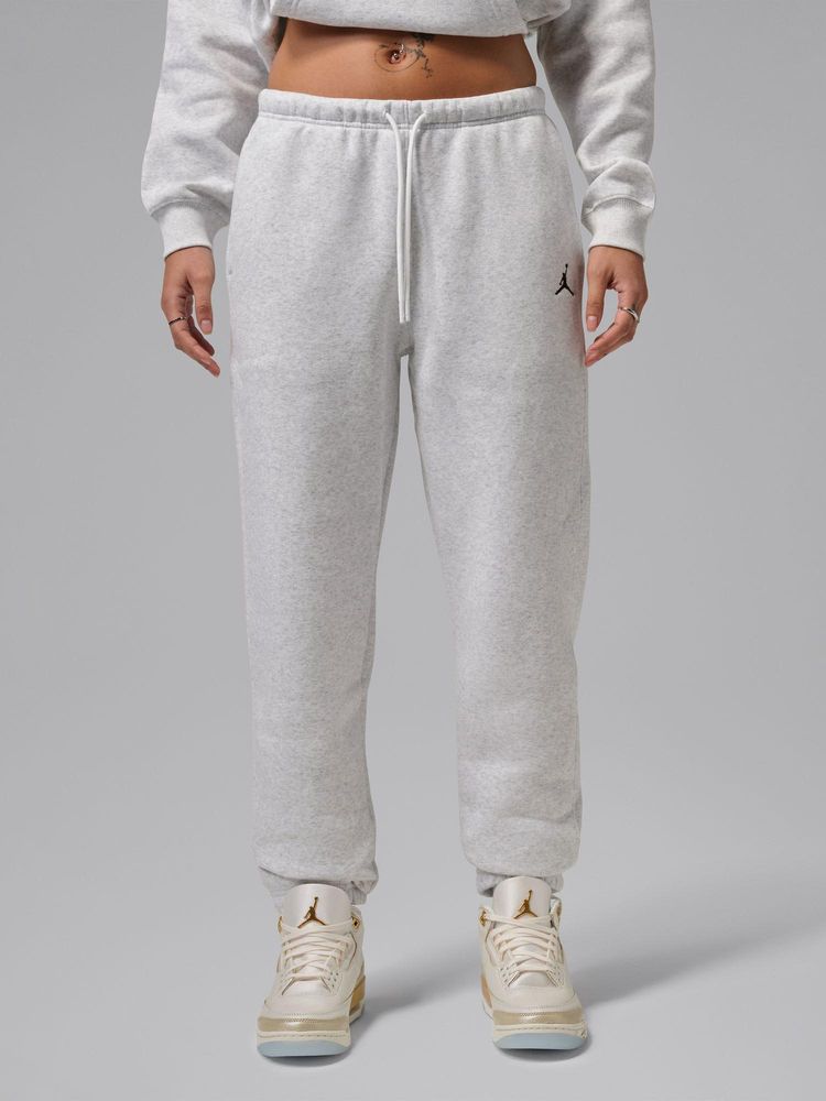Nike Jordan Brooklyn Fleece Women Grey Joggers-picture-14