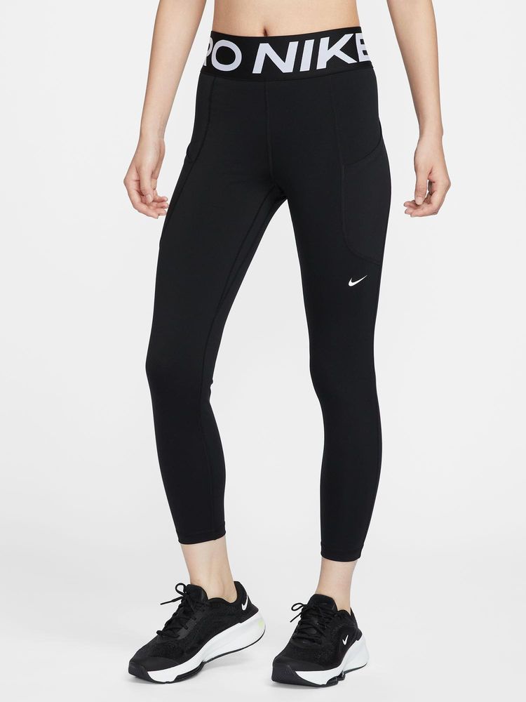 Nike Pro Sculpt Women Black High-Waisted 7/8 Leggings with Pockets-picture-26