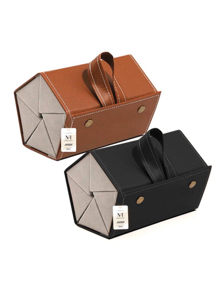 NFI Essentials Pack Of 2 Sunglasses Foldable Travel Goggles Storage Case With 5 Slots-picture-2