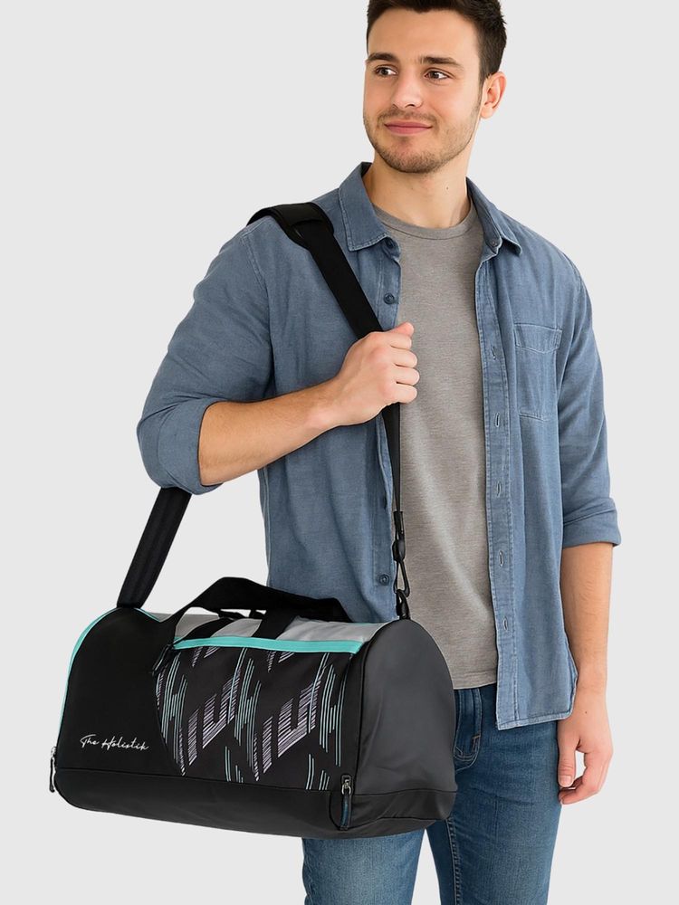 THE HOLISTIK Men Flexora Black Duffle Bag-picture-24