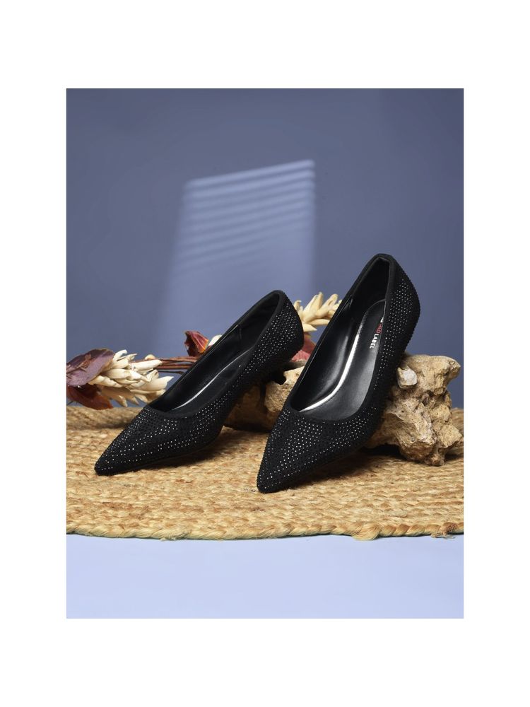 Bata Women Elegant Black Pump Heels-picture-22