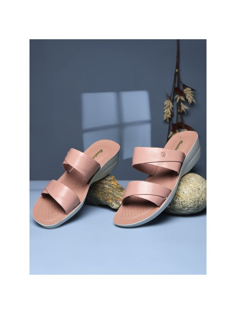 Bata Women Pink Wedges Heels-picture-12