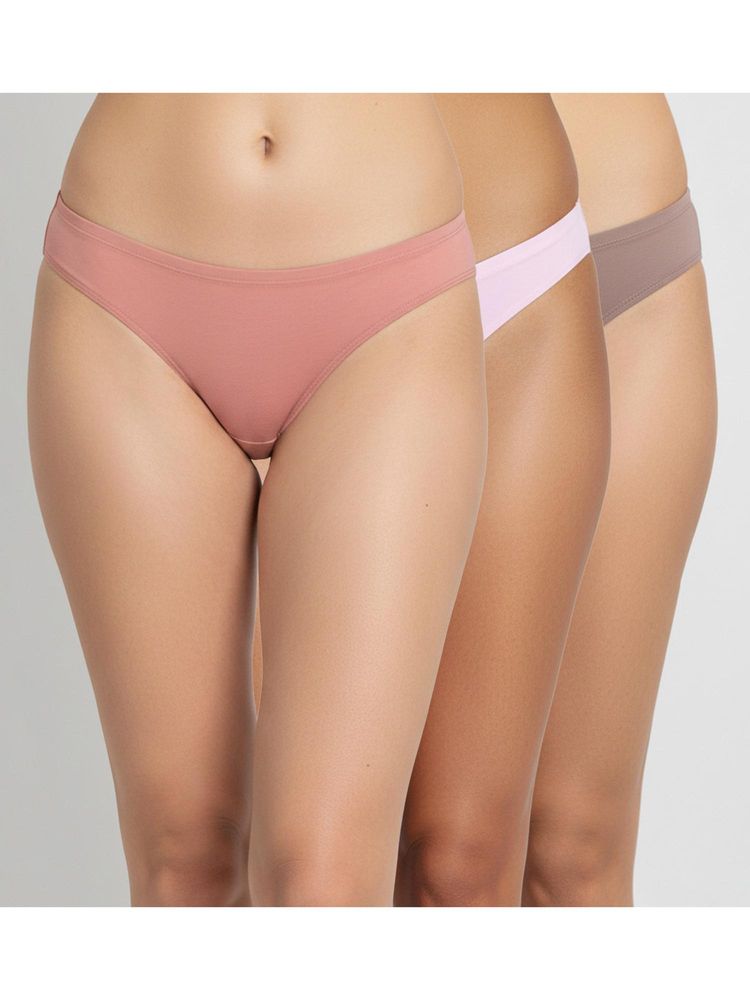 Zivame Multi-Color Low Rise Full Coverage Bikini Panty (Pack of 3)-picture-23