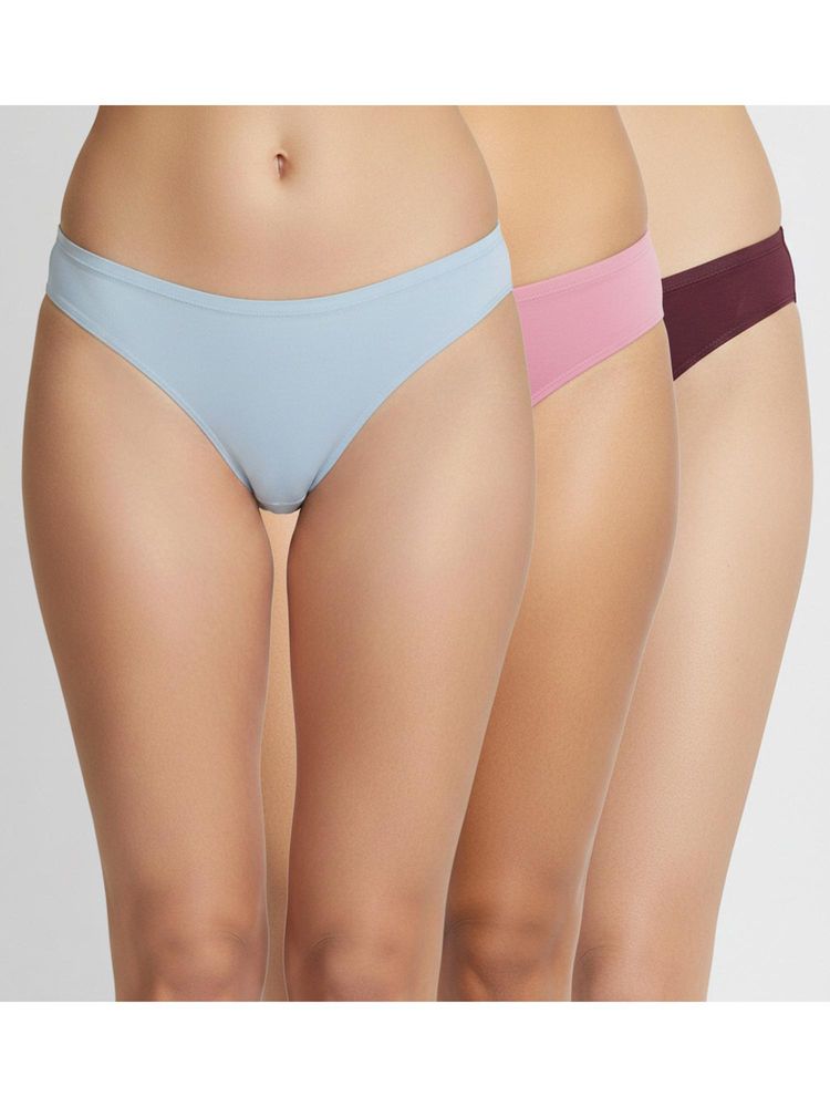 Zivame Multi-Color Low Rise Full Coverage Bikini Panty (Pack of 3)-picture-16