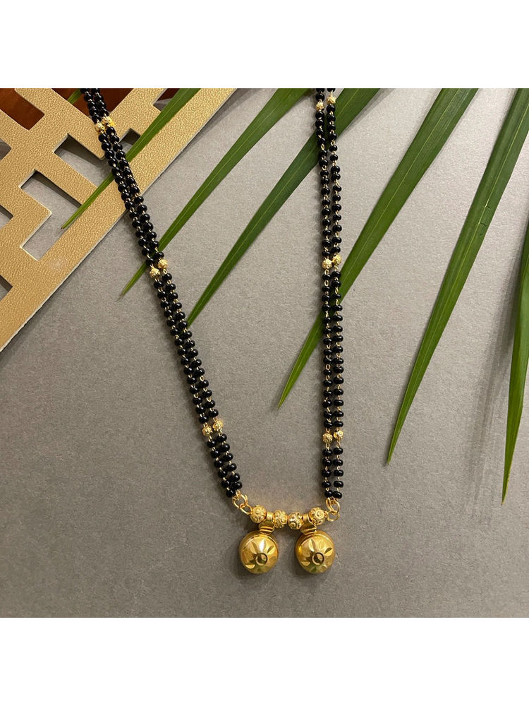 Digital Dress Room Long Mangalsutra Vati Pendant 2 Line-image-13