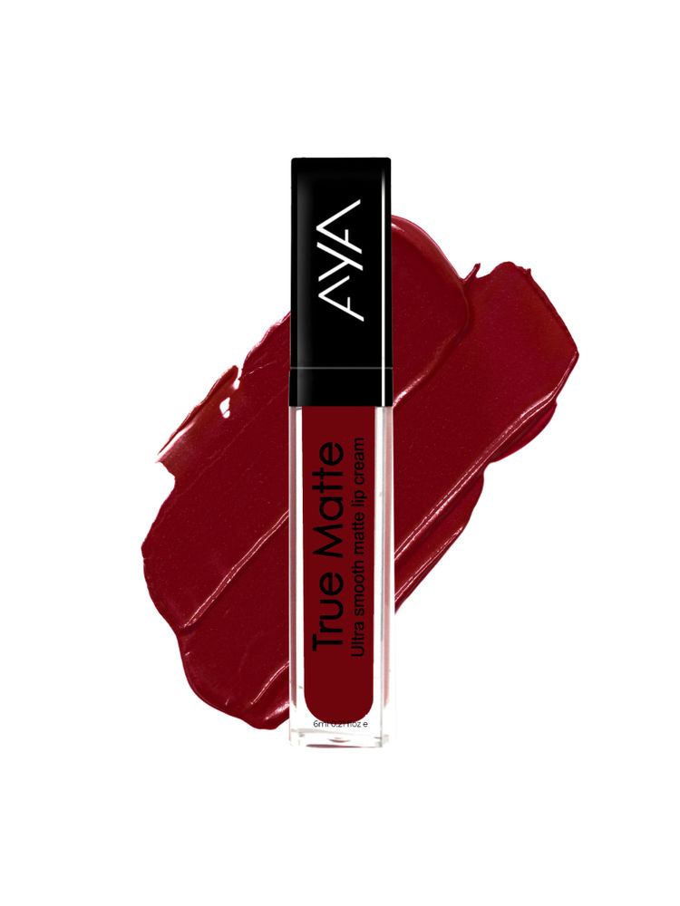 AYA True Matte Liquid Lipstick, Ultra Smooth Matte Lip Cream, 04 Red-picture-16