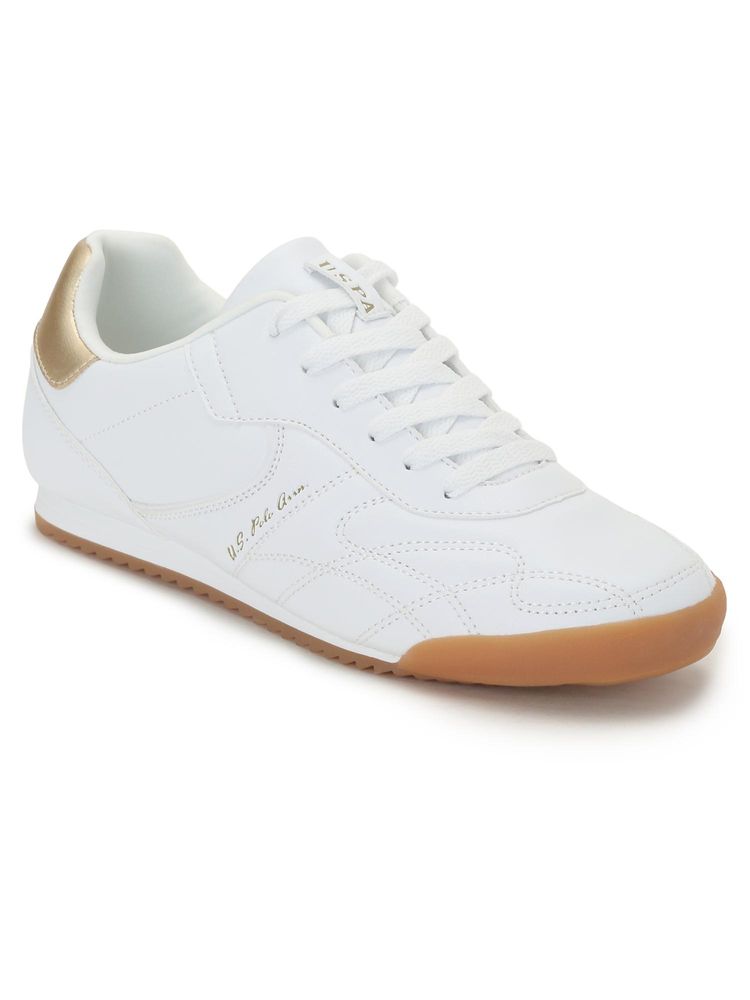 U.S. POLO ASSN. Women White Bruna Round Toe Casual Sneakers-picture-11