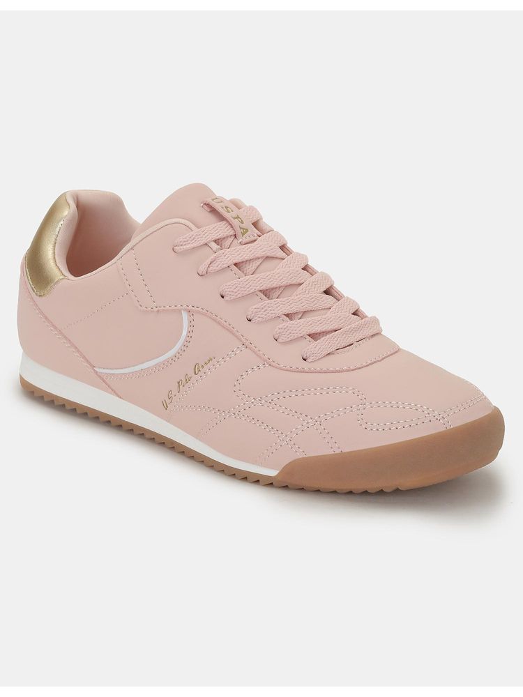 U.S. POLO ASSN. Women Pink Bruna Solid Regular Sneakers-picture-15