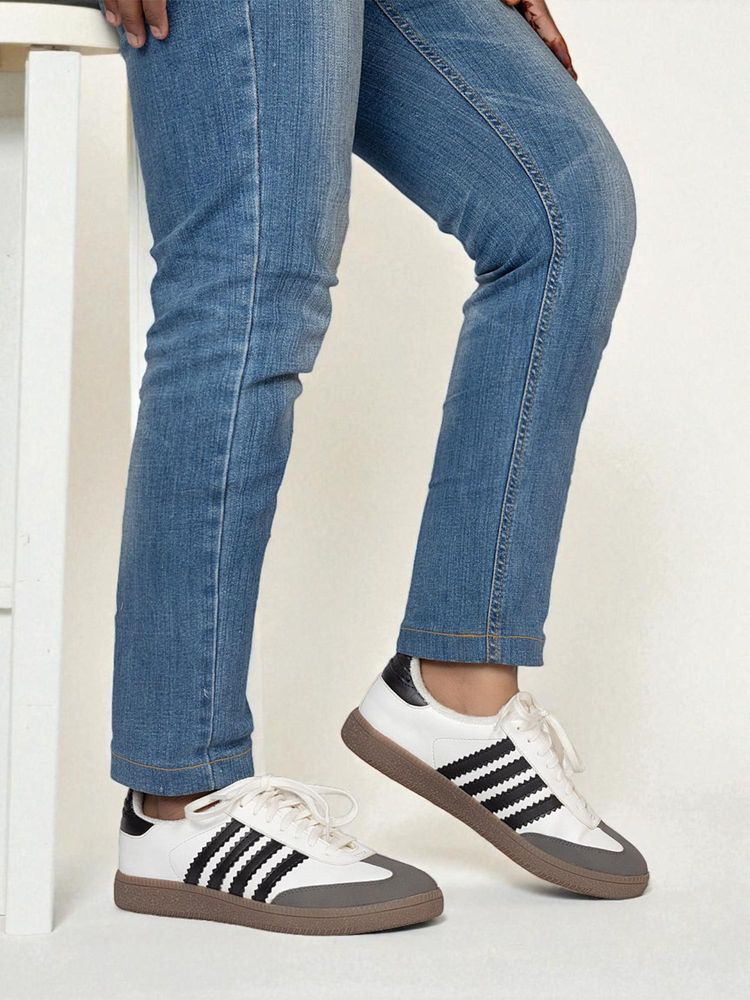 Truffle Collection White Solid Casual Sneakers-picture-25