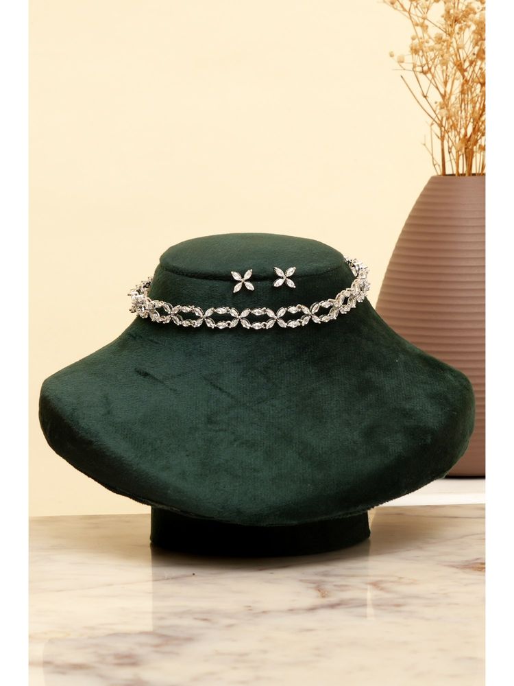 Beryachi Elara Love Diamante Necklace and Earrings-image-36