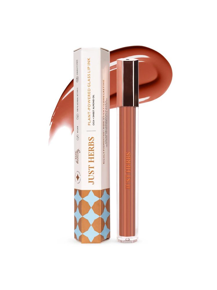 Just Herbs Plant-Powered Glossy Glass Lip Ink Long Stay Liquid Lipstick-picture-16