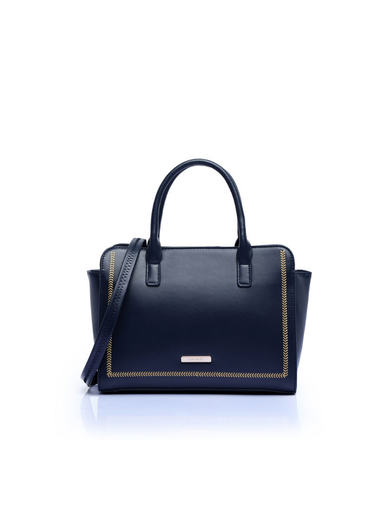 Caprese Poppy Medium Navy Satchel