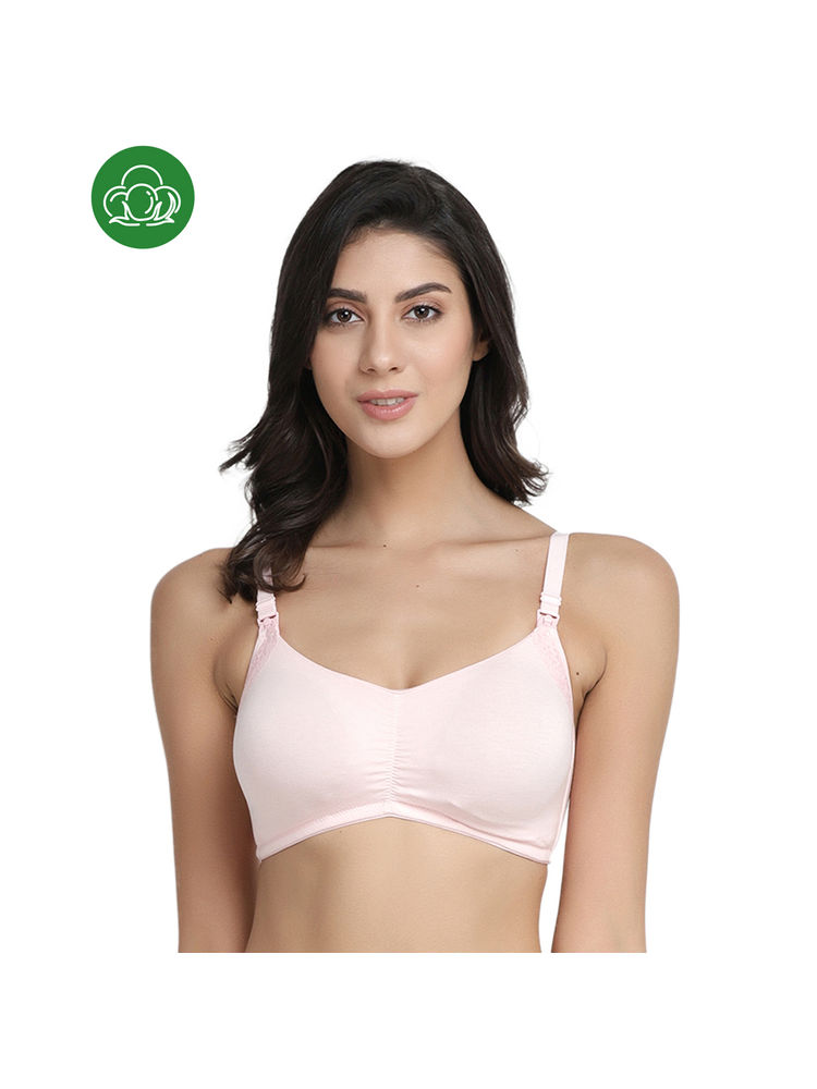 Inner Sense Organic Antimicrobial Soft Feeding Bra with Removable Pads - Pink-picture-21