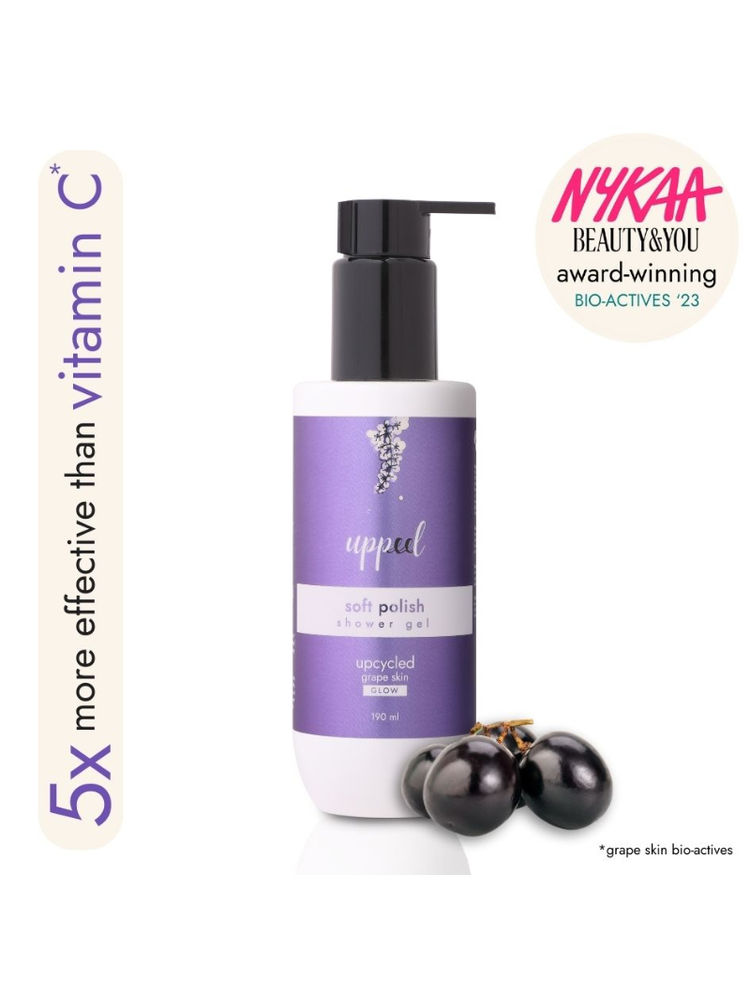 Uppeel Grape Skin Soft Polish Shower Gel - Reveals Glowing, Smooth & Cleansed Skin-image-9