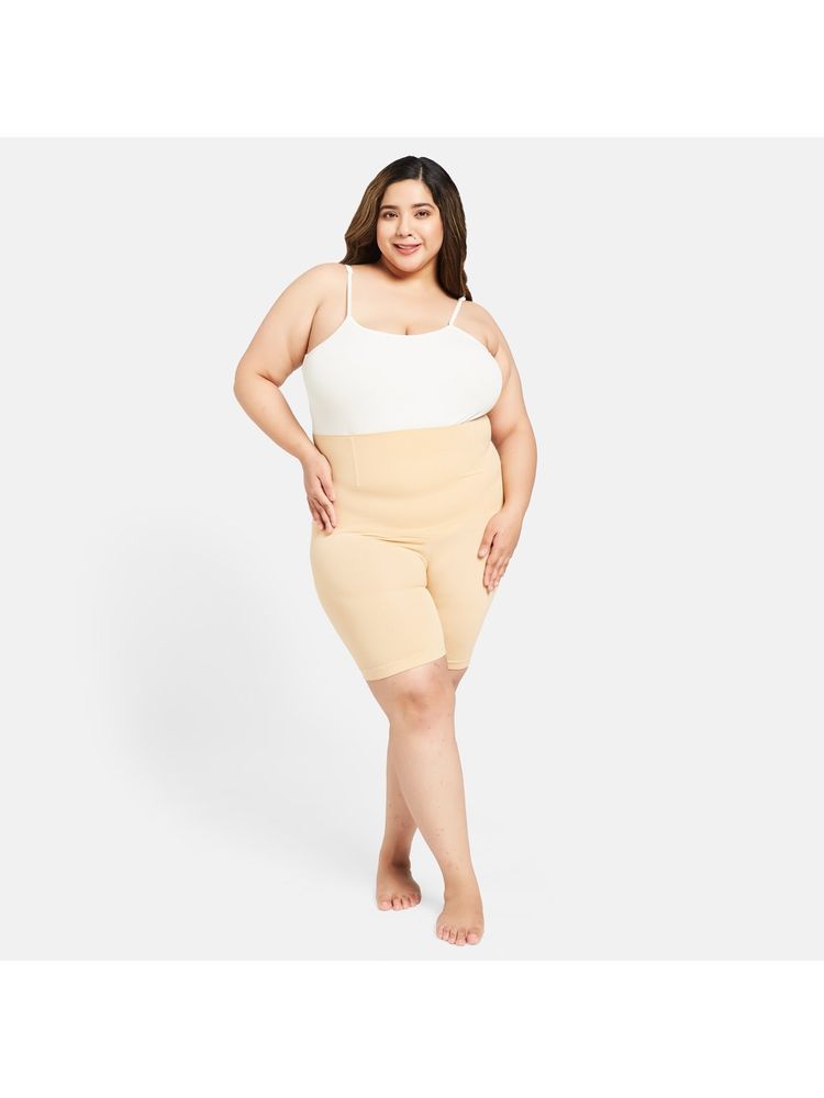 Secrets By ZeroKaata Plus Size Women Skin-Colored High-Waist Tummy Tucker & Thigh Shaper-picture-49