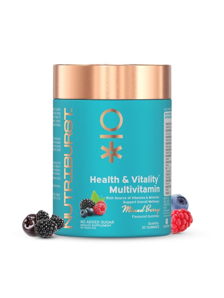 Nutriburst Health & Vitality Multivitamins Gummies - Mixed Berry-image-30