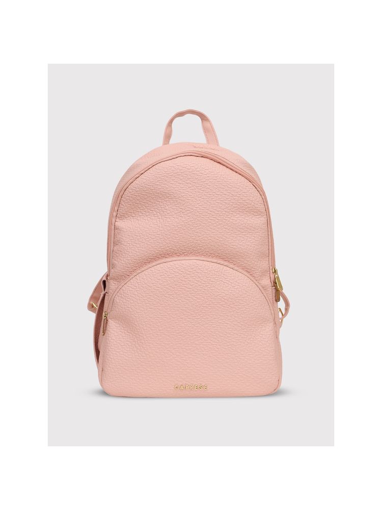 Caprese Pink Solid Backpack-picture-12