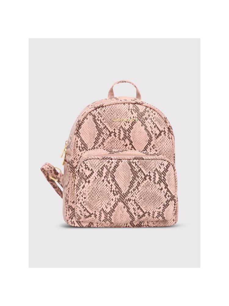 Caprese Pink Animal Print Backpack-picture-12