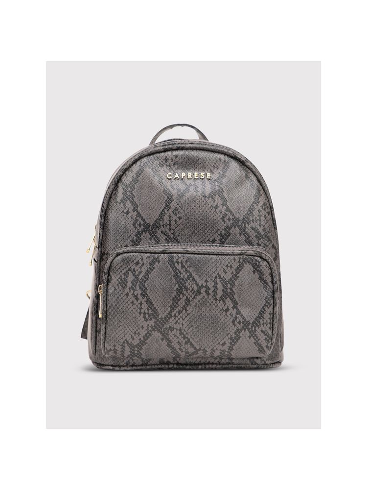 Caprese Grey Animal Print Backpack-picture-17