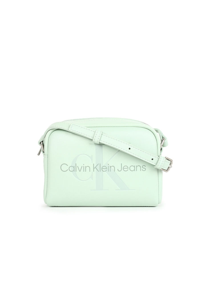 calvin klein fashion Calvin Klein Green Solid Sling Bag-picture-26