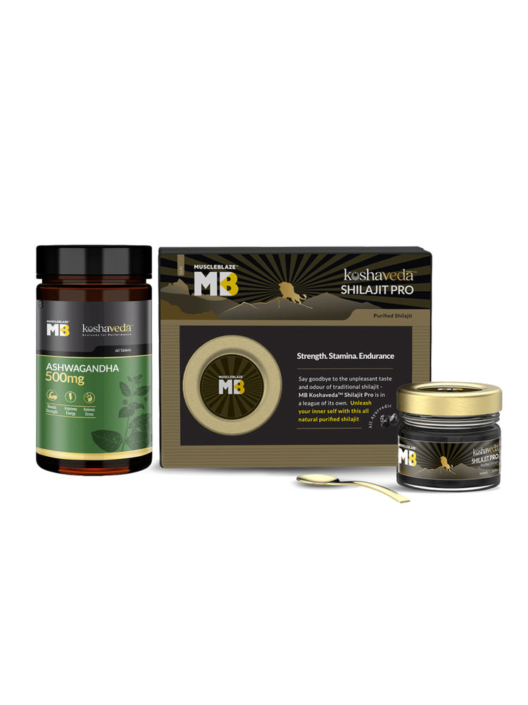 MuscleBlaze Koshaveda Ashwagandha And Shilajit Pro Combo-image-32