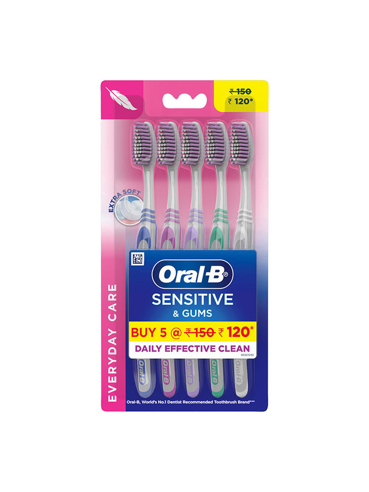 Oral-B Sensitive & Gums Toothbrush - Extra Soft (Pack of 5)-picture-20