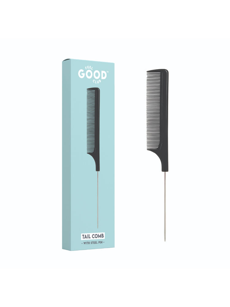 Feel Good Club Tail Comb With Steel Pin For Hair Detangling Sectioning Styling & Applying Products-image-31