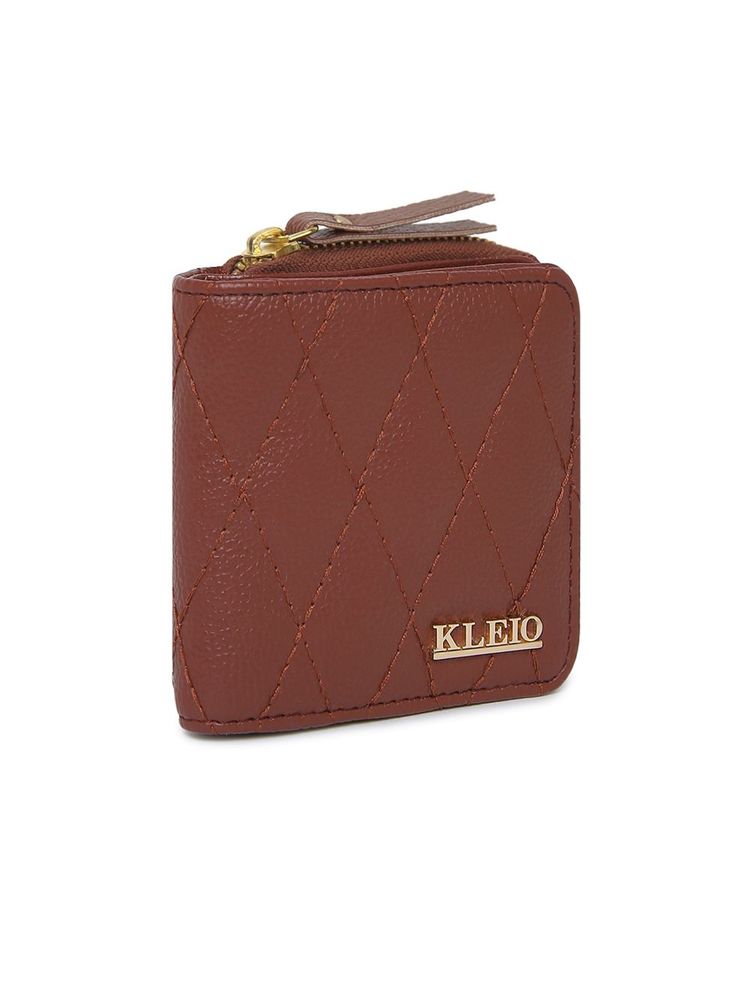 KLEIO Vegan Leather Quilted Multi Slot Wallet Purse for Women-picture-23