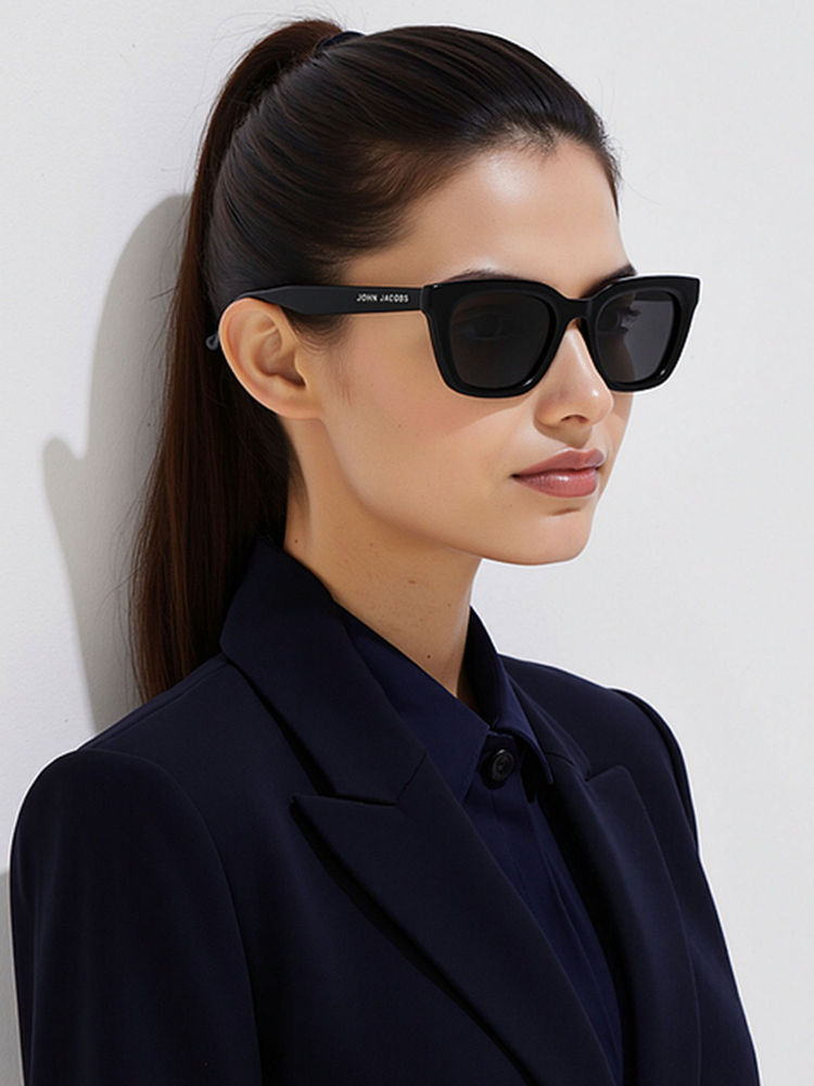 John Jacobs Full Rim Cat Eye Stylish & Premium UV Protected Sunglasses