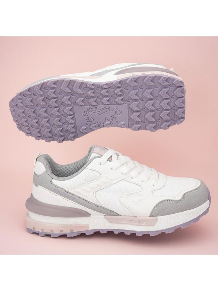 Red Tape Women Colorblocked White and Peach Super Sneaker-image-8
