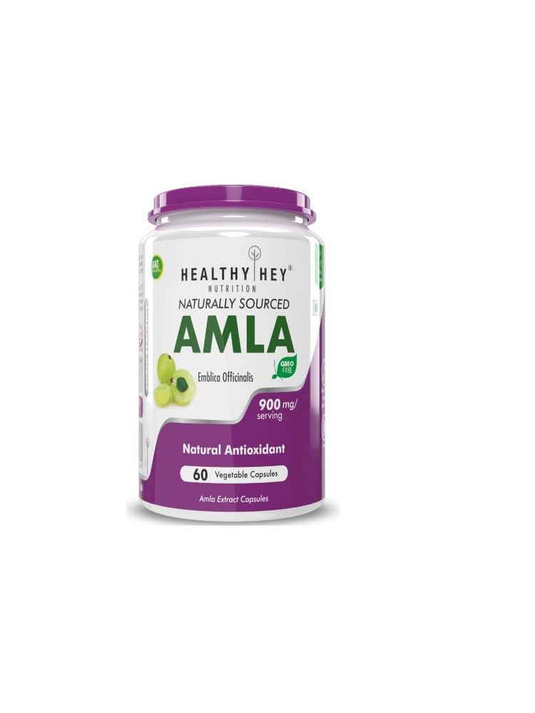 HealthyHey Nutrition Amla Extract 50:1 - Natural Vitamin C - Veg Capsules-picture-17